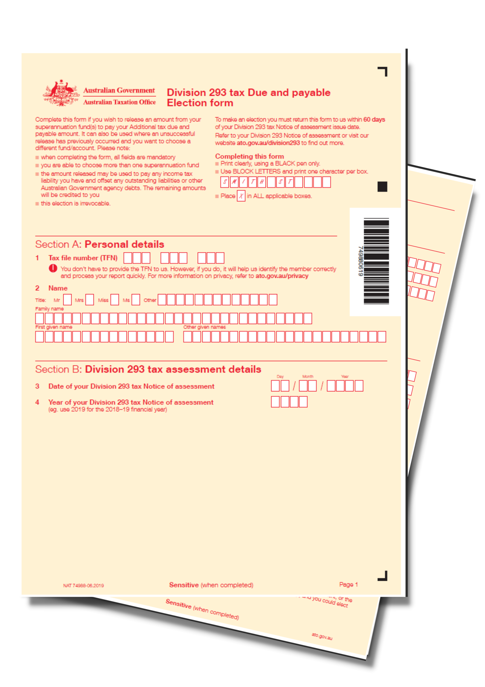 Division-293-tax-Due-and-payable-Election-form